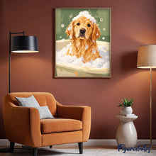 Laden Sie das Bild in den Galerie-Viewer, Schaumbad für den Golden Retriever