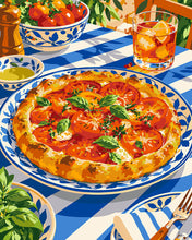 Laden Sie das Bild in den Galerie-Viewer, Malen nach Zahlen Figured'Art – Rustikale Tomatenpizza