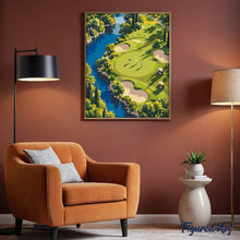 Laden Sie das Bild in den Galerie-Viewer, Golfplatz am Flussufer