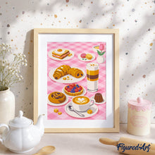 Laden Sie das Bild in den Galerie-Viewer, Geschenkset Malen nach Zahlen - Süßes Frühstück