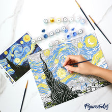 Laden Sie das Bild in den Galerie-Viewer, Geschenkset Malen nach Zahlen - Sternennacht
Vincent van Gogh