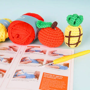 Amigurumi Häkelset - Fruchtige Freunde