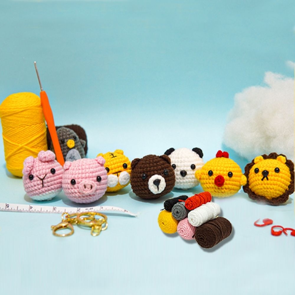 Amigurumi Häkelset - Tierköpfe Figured'Art