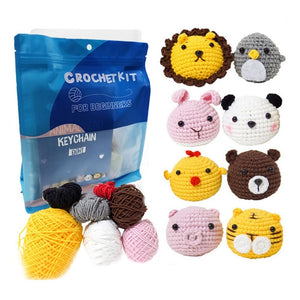 Amigurumi Häkelset - Tierköpfe