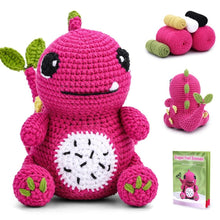 Laden Sie das Bild in den Galerie-Viewer, Amigurumi Häkelset - Dino mit Drachenfrucht