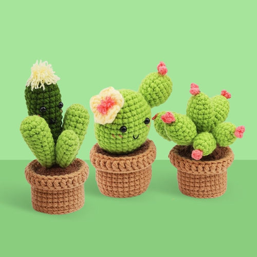 Amigurumi Häkelset - Kaktus-Trio Figured'Art