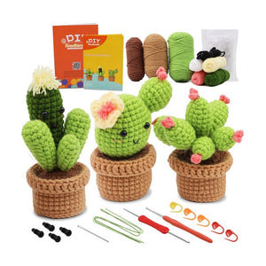 Amigurumi Häkelset - Kaktus-Trio