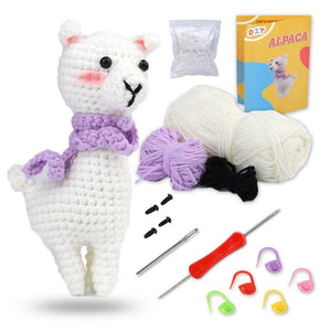 Amigurumi Häkelset - Lama mit Schal