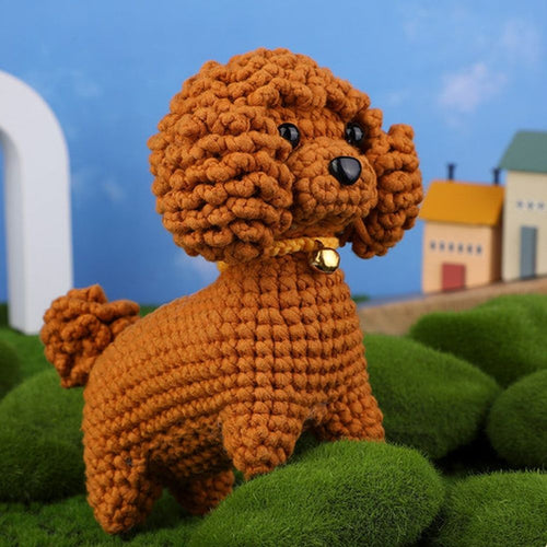 Amigurumi Häkelset - Brauner Pudel Figured'Art