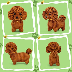 Amigurumi Häkelset - Brauner Pudel