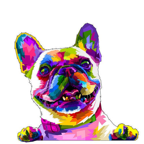 2D Holzpuzzle – Pop-Art-Frenchie