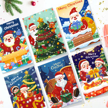 Laden Sie das Bild in den Galerie-Viewer, Malen nach Zahlen 6er-Pack DIY Weihnachtskarten - Serie 2