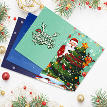 Laden Sie das Bild in den Galerie-Viewer, Malen nach Zahlen 6er-Pack DIY Weihnachtskarten - Serie 2