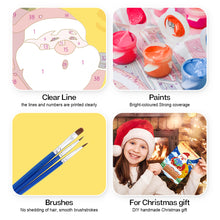 Laden Sie das Bild in den Galerie-Viewer, Malen nach Zahlen 6er-Pack DIY Weihnachtskarten - Serie 2
