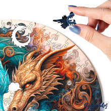 Laden Sie das Bild in den Galerie-Viewer, Holzpuzzle Erwachsene - Zwillingsdrachen