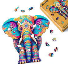 Laden Sie das Bild in den Galerie-Viewer, Holzpuzzle Erwachsene - Majestätischer Elefant