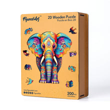 Laden Sie das Bild in den Galerie-Viewer, Holzpuzzle Erwachsene - Majestätischer Elefant