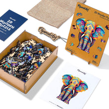 Laden Sie das Bild in den Galerie-Viewer, Holzpuzzle Erwachsene - Majestätischer Elefant