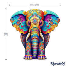 Laden Sie das Bild in den Galerie-Viewer, Holzpuzzle Erwachsene - Majestätischer Elefant