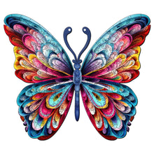 Laden Sie das Bild in den Galerie-Viewer, Holzpuzzle Erwachsene - Schöner Regenbogen-Schmetterling