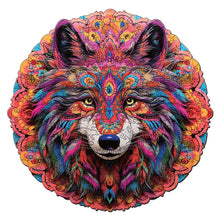 Laden Sie das Bild in den Galerie-Viewer, Holzpuzzle Erwachsene - Lebendiger Wolf