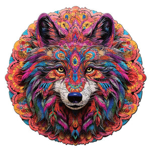 Holzpuzzle Erwachsene - Lebendiger Wolf
