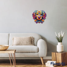 Laden Sie das Bild in den Galerie-Viewer, Holzpuzzle Erwachsene - Buntes Hundeporträt