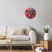 Laden Sie das Bild in den Galerie-Viewer, Holzpuzzle Erwachsene - Kolibri und blühende Blumen