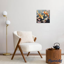 Laden Sie das Bild in den Galerie-Viewer, Holzpuzzle Erwachsene - Koi-Fische und Blumen