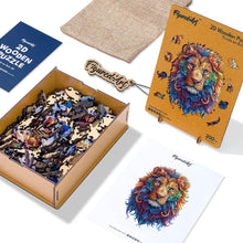 Laden Sie das Bild in den Galerie-Viewer, Holzpuzzle Erwachsene - Lebhafter Löwe