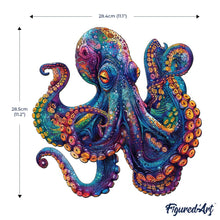 Laden Sie das Bild in den Galerie-Viewer, Holzpuzzle Erwachsene - Bunter Oktopus