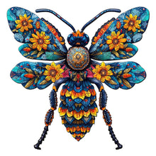 Laden Sie das Bild in den Galerie-Viewer, Holzpuzzle Erwachsene - Blumenbiene