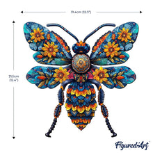 Laden Sie das Bild in den Galerie-Viewer, Holzpuzzle Erwachsene - Blumenbiene