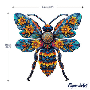Holzpuzzle Erwachsene - Blumenbiene