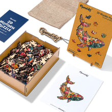 Laden Sie das Bild in den Galerie-Viewer, Holzpuzzle Erwachsene - Blumenwal
