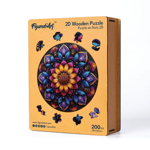 Holzpuzzle Erwachsene - Bunte Mandala