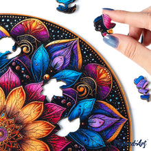 Laden Sie das Bild in den Galerie-Viewer, Holzpuzzle Erwachsene - Bunte Mandala