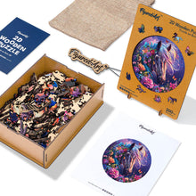 Laden Sie das Bild in den Galerie-Viewer, Holzpuzzle Erwachsene - Mystisches Pferd