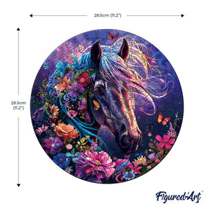 Holzpuzzle Erwachsene - Mystisches Pferd