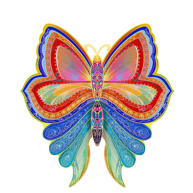 2D Holzpuzzle – Mandala-Schmetterling