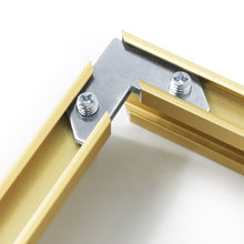 Laden Sie das Bild in den Galerie-Viewer, Keilrahmen aus Aluminium 40×50 cm - Gold