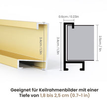 Laden Sie das Bild in den Galerie-Viewer, Keilrahmen aus Aluminium 40×50 cm - Schwarz