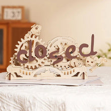 Laden Sie das Bild in den Galerie-Viewer, 3D Puzzle - Offenes/geschlossenes Schild