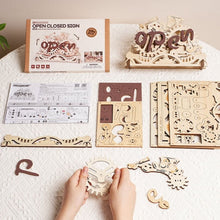 Laden Sie das Bild in den Galerie-Viewer, 3D Puzzle - Offenes/geschlossenes Schild