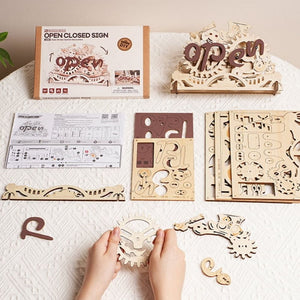 3D Puzzle - Offenes/geschlossenes Schild