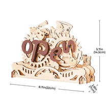 Laden Sie das Bild in den Galerie-Viewer, 3D Puzzle - Offenes/geschlossenes Schild