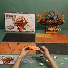 Laden Sie das Bild in den Galerie-Viewer, 3D Puzzle - Viking Drache Schiff
