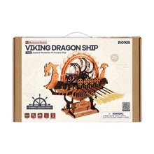 Laden Sie das Bild in den Galerie-Viewer, 3D Puzzle - Viking Drache Schiff