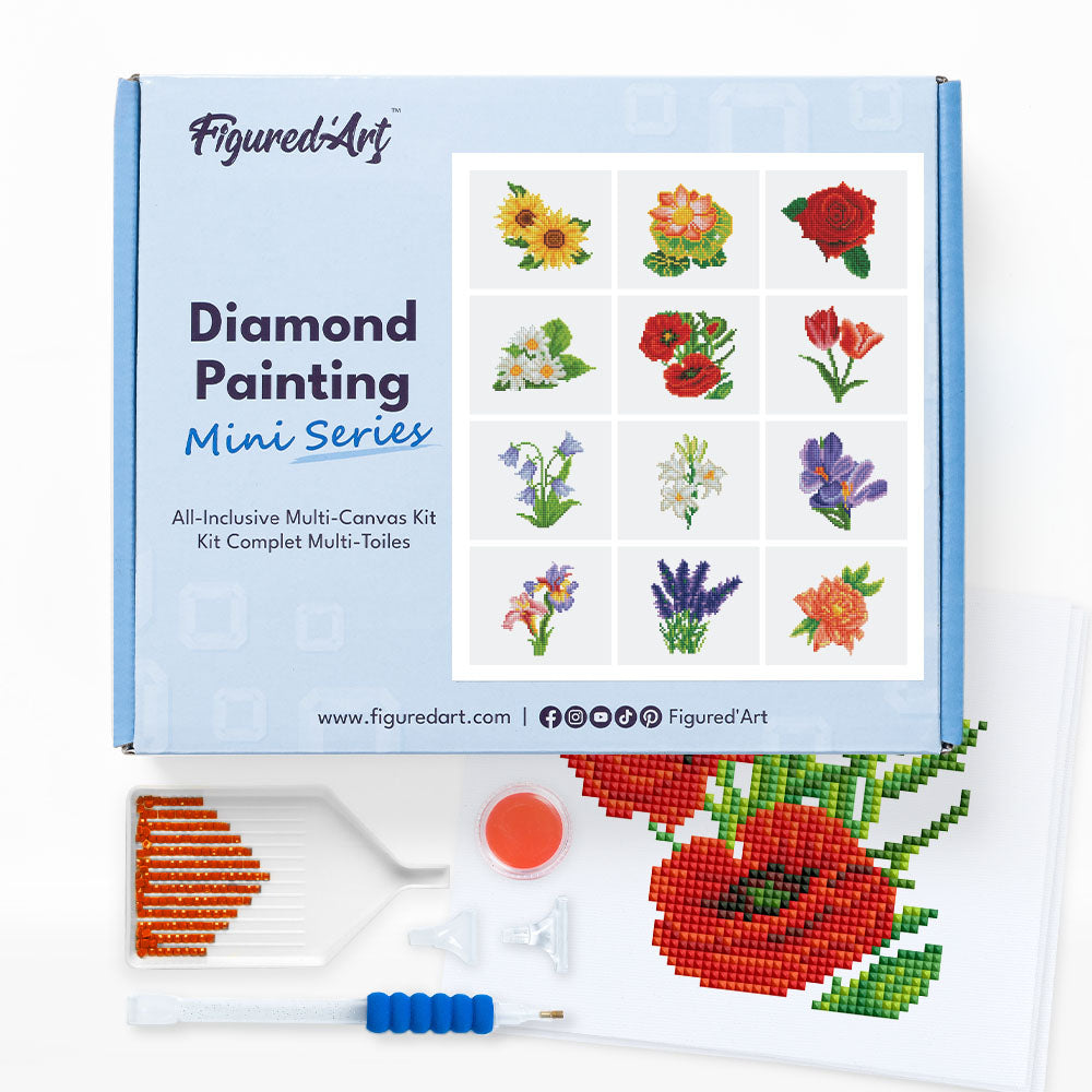 Mini Serie Diamond Painting - Blumen