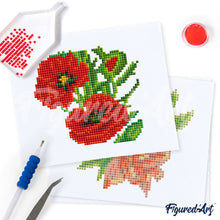Laden Sie das Bild in den Galerie-Viewer, Mini Serie Diamond Painting - Blumen